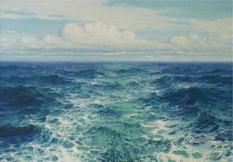 Lionel Walden Hawaiian Coast, oil painting by Lionel Walden, oil painting image